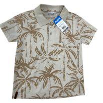 Camila Polo Infantil em Cotton bege - 4 anos - Fakini