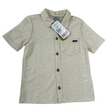 CAMISA DE LINHO COM BOTÕES - 4 anos - Mundi