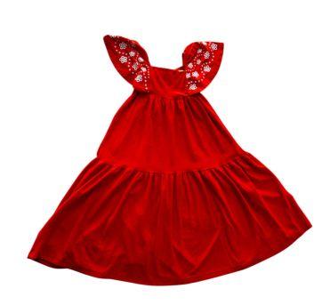 Vestido Infantil Menina Midi Flamê - 4 anos - Fakini