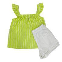 Conjunto listrado neon - 6 anos - Brandili