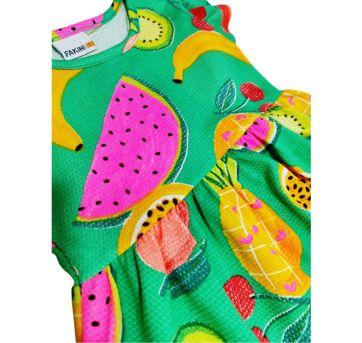 Vestido estampa Frutadinho - 2 anos - Fakini