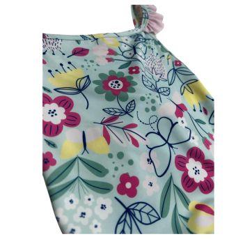 Maiô Infantil com Babados – Estampa Floral Colorida - 4 anos - Tip Top