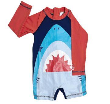 Macacão Infantil UV Manga Longa Tubarão – Praia e Piscina - 2 anos - Tip Top