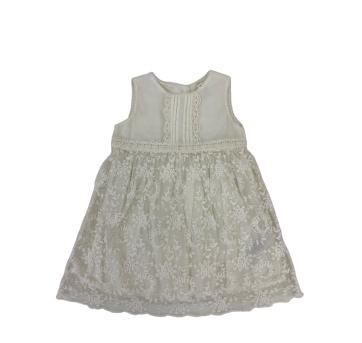 Vestido Off White com renda - 9 a 12 meses - Baby B`gosh