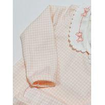 Conjunto feminino para bebê xadrez - 0 a 3 meses - Mini&Co
