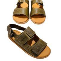 Sandália masculina verde de tiras - 28 - Gambo