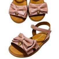 Sandália rosa com laço - 28 - Gambo
