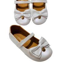 Sapatilha branca com laço - 30 - Gambo