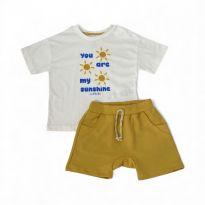 Conjunto Masculino - 1 ano - Feito à mão