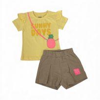 Conjunto feminino - 3 anos - Fakini