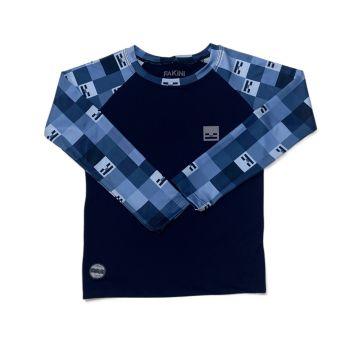 Camiseta de banho masculina UV Minecraft - 4 anos - Fakini