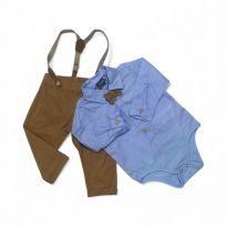 Conjunto de festa masculino - 6 meses - Mundi