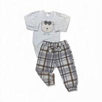 Conjunto feminino - 3 meses - Grow up