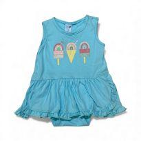 Vestido feminino - 3 a 6 meses - Tip Top