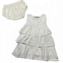 Vestido feminino branco - 3 a 6 meses - Trick Nick