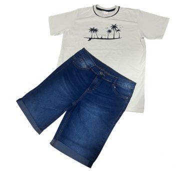 Conjunto camiseta e bermuda jeans marisol. - 16 anos - Marisol Play