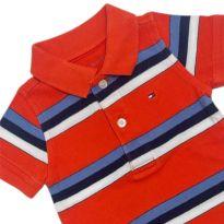 Camisa polo Tommy Hilfiger - 3 a 6 meses - Tommy Hilfiger