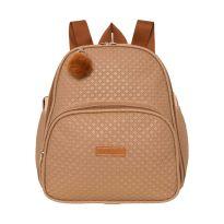 Mochila Maternidade c/ Bolso Térmico Leveza Amêndoa Pirulitando - Sem faixa etaria - Pirulitando