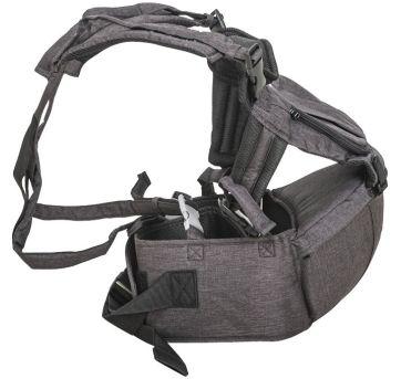 Canguru Hip 4 Em 1 Com Assento Ergonômico Chumbo - Kiddo - Sem faixa etaria - Kiddo