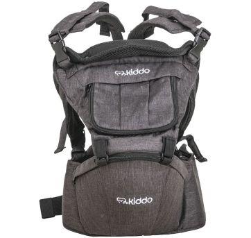 Canguru Hip 4 Em 1 Com Assento Ergonômico Chumbo - Kiddo - Sem faixa etaria - Kiddo