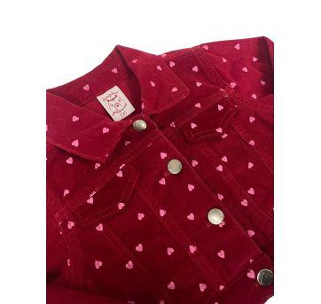 Jaqueta Veludo Vermelha e Coração PALOMINO - 6 anos - Palomino
