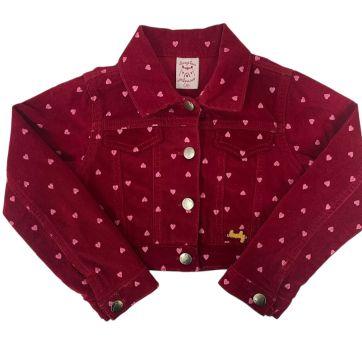 Jaqueta Veludo Vermelha e Coração PALOMINO - 6 anos - Palomino