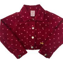 Jaqueta Veludo Vermelha e Coração PALOMINO - 6 anos - Palomino