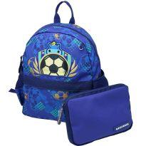 Mochila escolar 2 em 1 Futebol azul 2 Mochila escolar 2 em 1 Futebol azul 3 Mo - Sem faixa etaria - Desconhecida