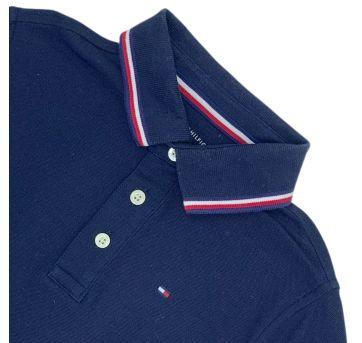 Camisa Polo Azul Tommy Hilfinger - 10 anos - Tommy Hilfiger
