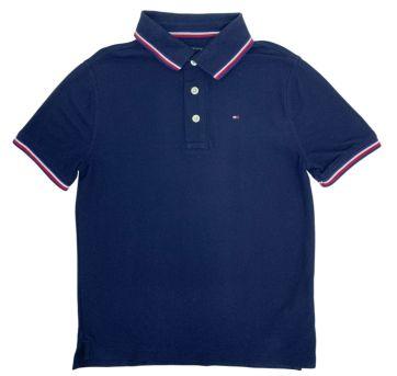 Camisa Polo Azul Tommy Hilfinger - 10 anos - Tommy Hilfiger