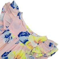 Vestido Flores Carter`s - Rosa Claro - 9 meses - Carter`s