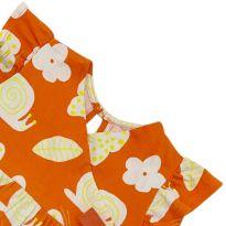 Vestido de Manga Curta Fábula Bebê - 6 a 9 meses - Fábula