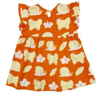 Vestido de Manga Curta Fábula Bebê - 6 a 9 meses - Fábula