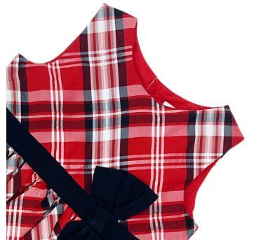 Vestido Carter`s Xadrez Vermelho/Preto - 18 meses - Carter`s