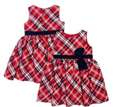 Vestido Carter`s Xadrez Vermelho/Preto - 18 meses - Carter`s
