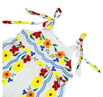 Macacão Infantil Barrado Multicor Fábula - 8 anos - Fábula