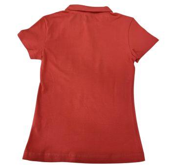 Camisa laranja com gola polo - 16 anos - Não informada