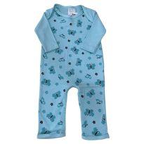 Macacão algodão de manga longa - 0 a 3 meses - Não informada