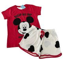 Pijama curto Mickey Mouse - 8 anos - Não informada