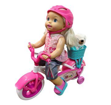 Boneca Little Mommy Passeio de Bicicleta - Sem faixa etaria - Mattel