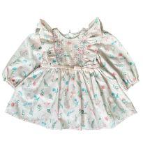 Vestido manga longa PETIT CHERIE - 3 a 6 meses - Petit Cherie