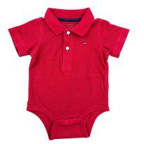 Body Vinho Tommy Hilfiger - 6 a 9 meses - Tommy Hilfiger