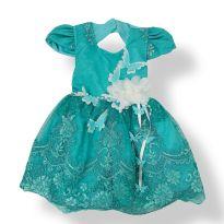 Vestido para festa com borboletas - 2 anos - Não informada
