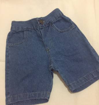 Bermuda Jeans com elástico no cós - 2 anos - Elian