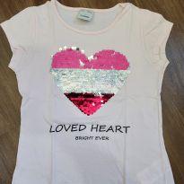 Blusinha Loved Heart - 7 anos - Fuzarka