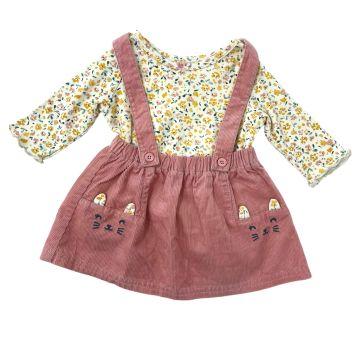 Conjunto salopete e blusa de manga longa carters - 6 meses - Carter`s