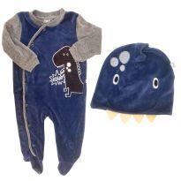 Macacão Dino - 9 a 12 meses - Não informada