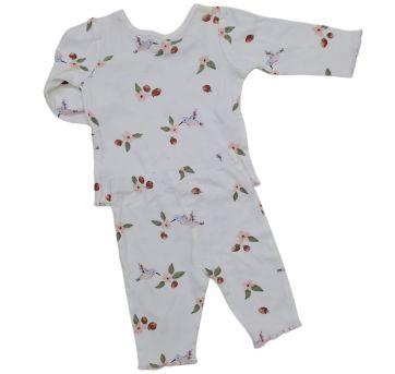 CONJUNTO  BEBÊ FLORAL BRANCO CARTERS - 3 meses - Carter`s