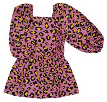 VESTIDO ONÇA PIXEL - 12 anos - Não informada