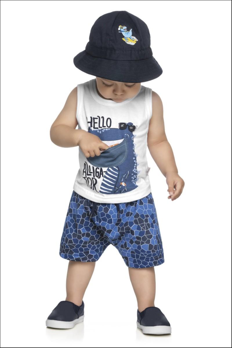Conjuntinhos Infantil Camiseta e Cueca De Fábrica